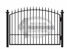 arched metal gate in Fort Worth
