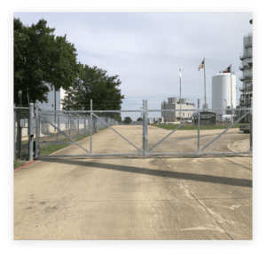 gray commercial gate in Plano, Texas and southlake