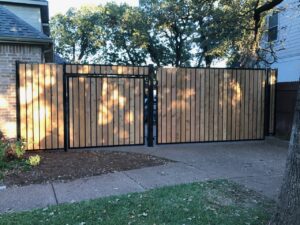new Electric Gates at a property in Dallas TX