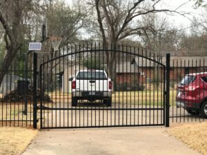 solar Eagle Operators gate in Texas