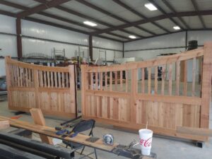 Driveway Gate being made in Dallas texas