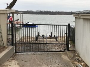 Automatic Gate at a lake in Dallas Texas