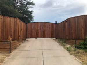 new Electromechanical openers on a gate in Texas